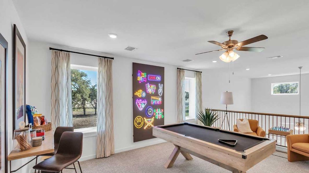 Furnished interior view inside a new home in Rosenbusch Ranch, Leander (Image 26).