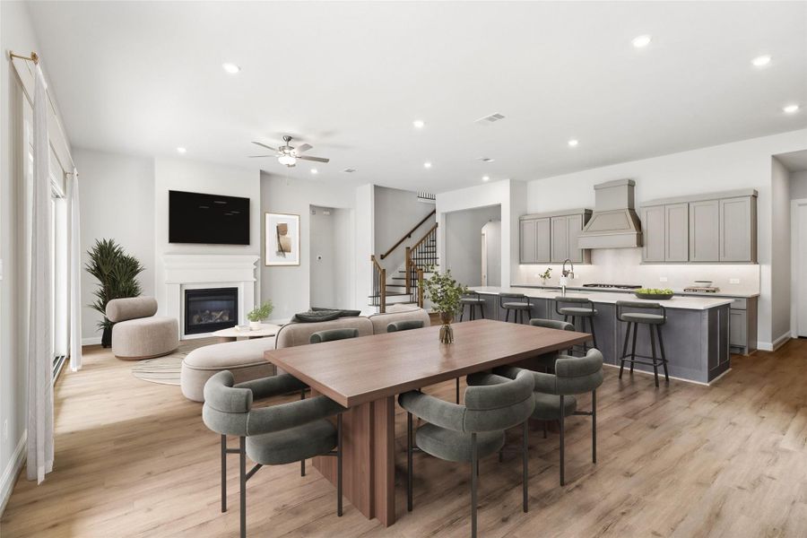 Furnished interior view inside a new home in Woodhavyn 60', Magnolia (Image 5).