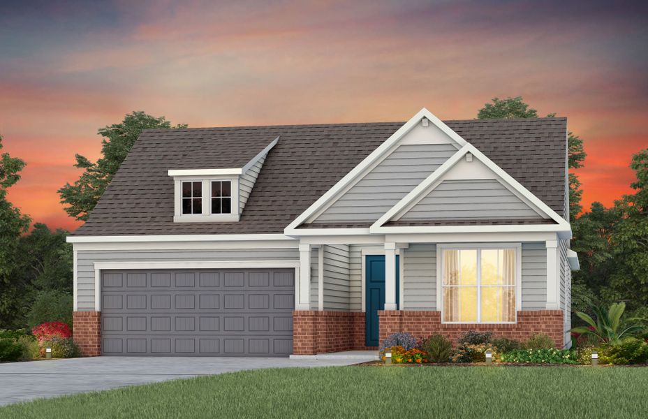 Front exterior of a new home in Crescent Cove, Myrtle Beach, SC, highlighting curb appeal (Image 16).