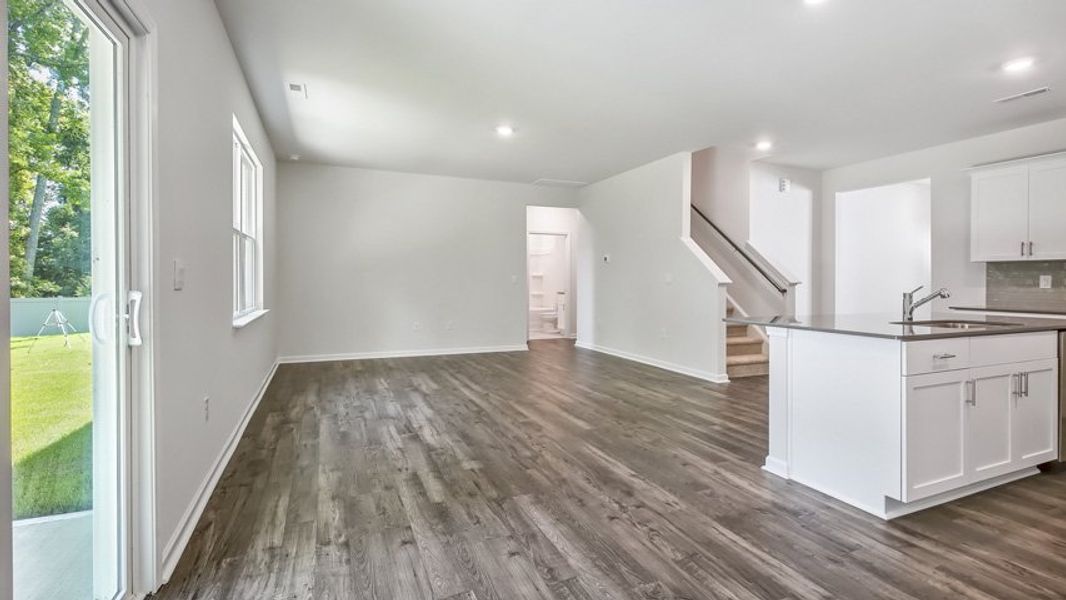 Representative unfurnished interior of a home built from the HAYDEN by D.R. Horton in The Reserve at Prestleigh, Wake Forest (Image 19).