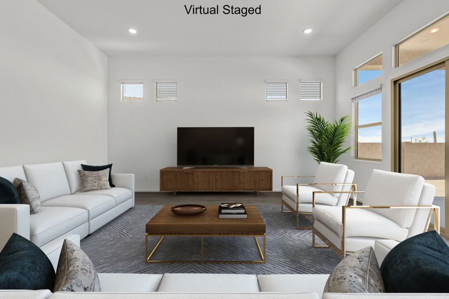 Furnished interior view inside a new home in Saguaro Reserve II, Marana (Image 4).
