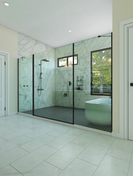 Furnished interior view inside a new home in , Houston (Image 9).