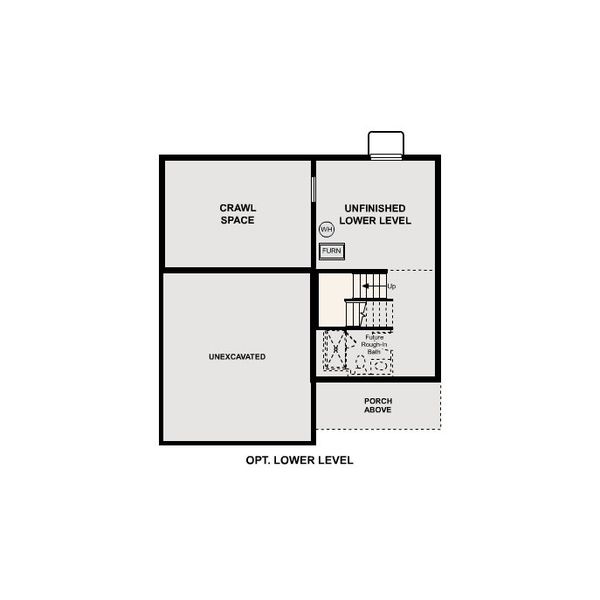 2D floor plan layout of this home in The Overlook at Johnstown Farms, Johnstown, CO (Image 6).