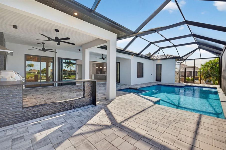 Exterior details and patio area of a home in , Cape Coral (Image 24). Exterior details and patio area of a home in , Cape Coral (Image 24).