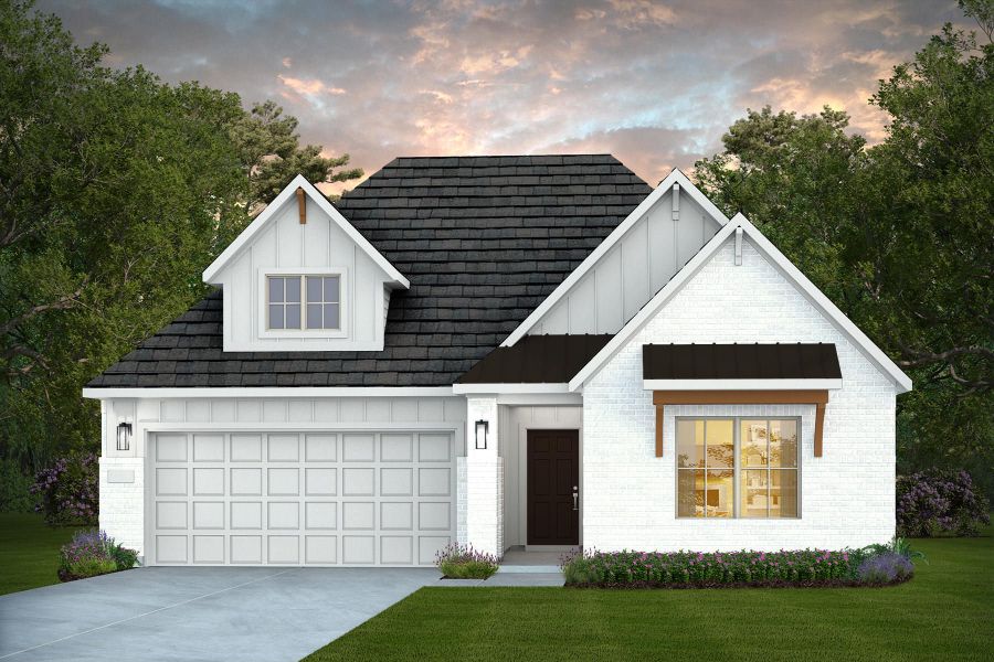 Representative exterior photo of a completed home built from the Bell by Pulte Homes in Nopal Valley, San Antonio, TX (Image 9). Representative exterior photo of a completed home built from the Bell by Pulte Homes in Nopal Valley, San Antonio, TX (Image 9).