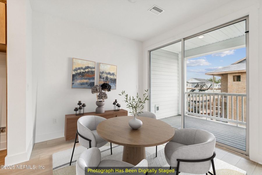 Furnished interior view inside a new home in Kettering at eTown - Traditional Collection, Jacksonville (Image 13).