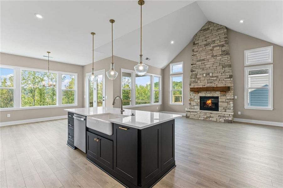 Furnished interior view inside a new home in Twin Lakes, Hoschton (Image 7).