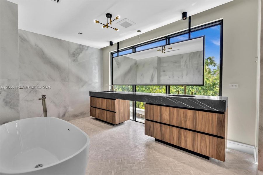 Furnished interior view inside a new home in , Miami Beach (Image 7). Furnished interior view inside a new home in , Miami Beach (Image 7).