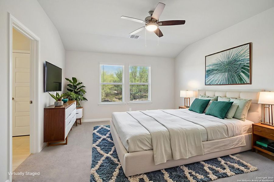 Furnished interior view inside a new home in Royal Crest, San Antonio (Image 10).