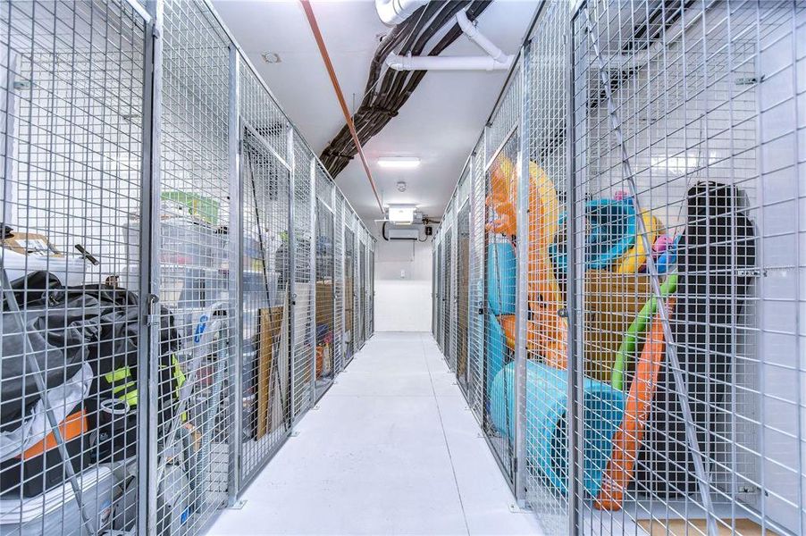 Storage room with private locker