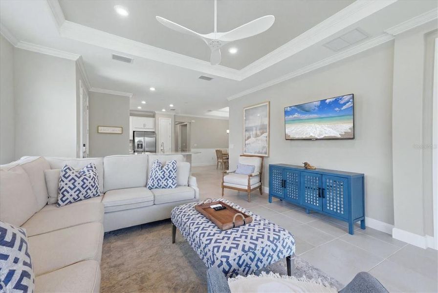 Furnished interior view inside a new home in , Sarasota (Image 17). Furnished interior view inside a new home in , Sarasota (Image 17).