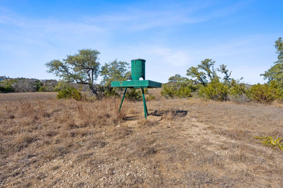 Turkey feeder to feed the migrating birds that enables the Wildlife Exemption - a major win for the birds and the owners