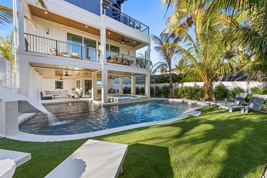 Exterior details and patio area of a home in , Sarasota (Image 35).