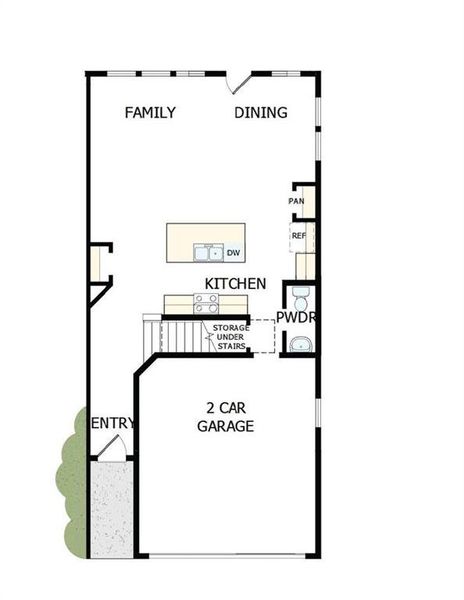 2D floor plan layout of this home in Grandview Terrace, Canton, GA (Image 4).