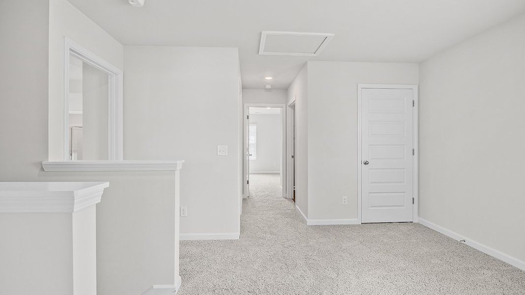 Spacious, unfurnished interior of a new home in The Abbey at Trolley Run Station, Aiken (Image 17). Spacious, unfurnished interior of a new home in The Abbey at Trolley Run Station, Aiken (Image 17).