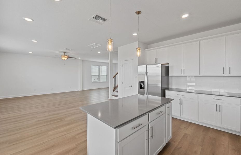 Furnished interior view inside a new home in Patterson Ranch, Georgetown (Image 8).