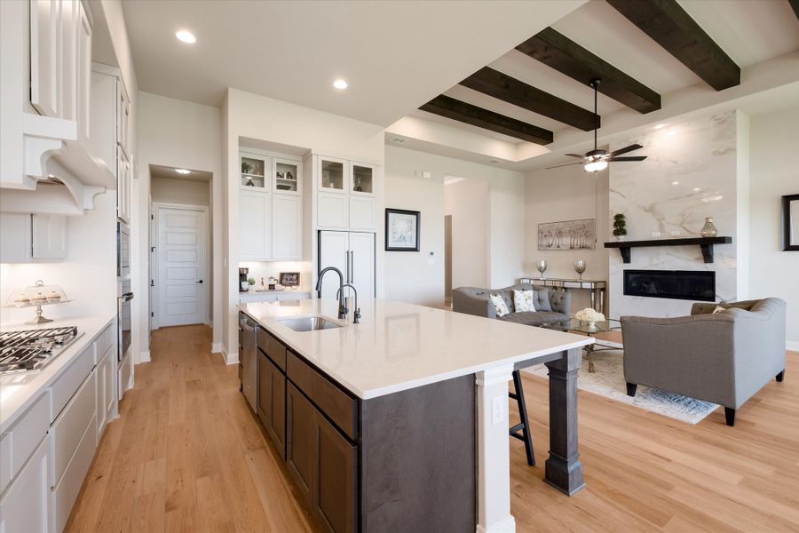 Furnished interior view inside a new home in Johnson Ranch, Bulverde (Image 12).