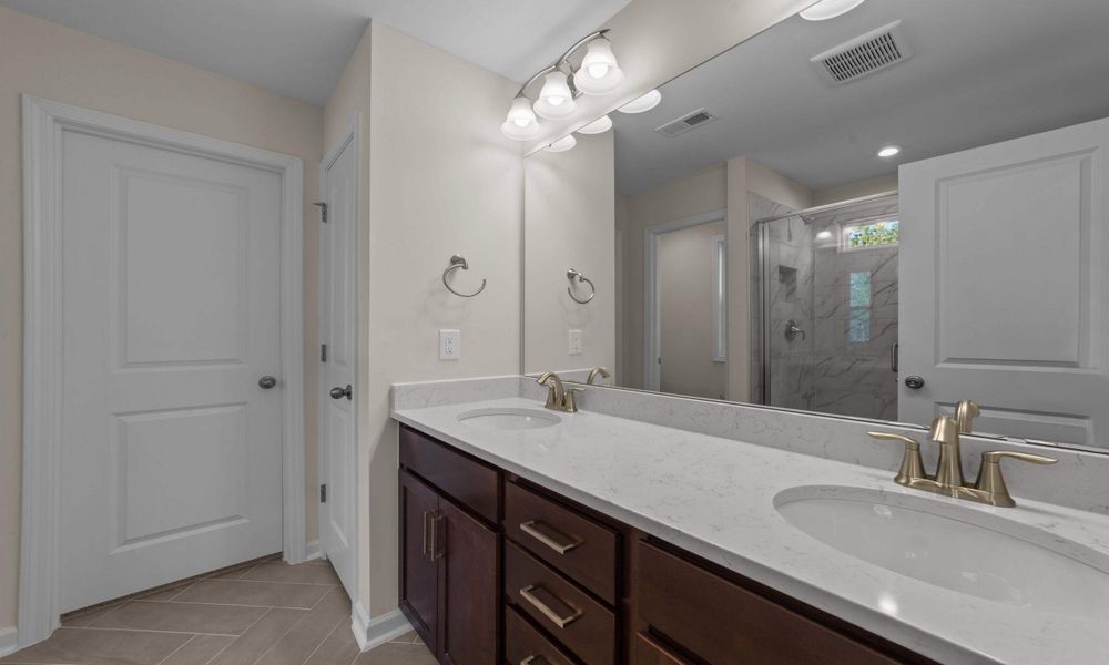 Representative furnished interior of a home built from the The Sycamore by Chesapeake Homes in Terrapin, Leland (Image 12).