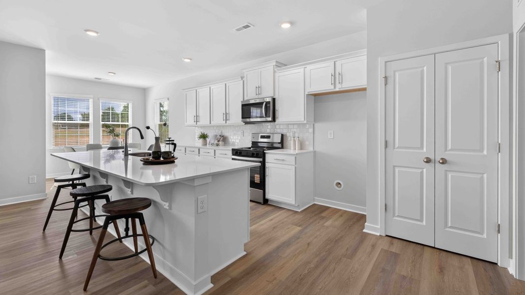 Furnished interior view inside a new home in Secrest Commons, Monroe (Image 7).