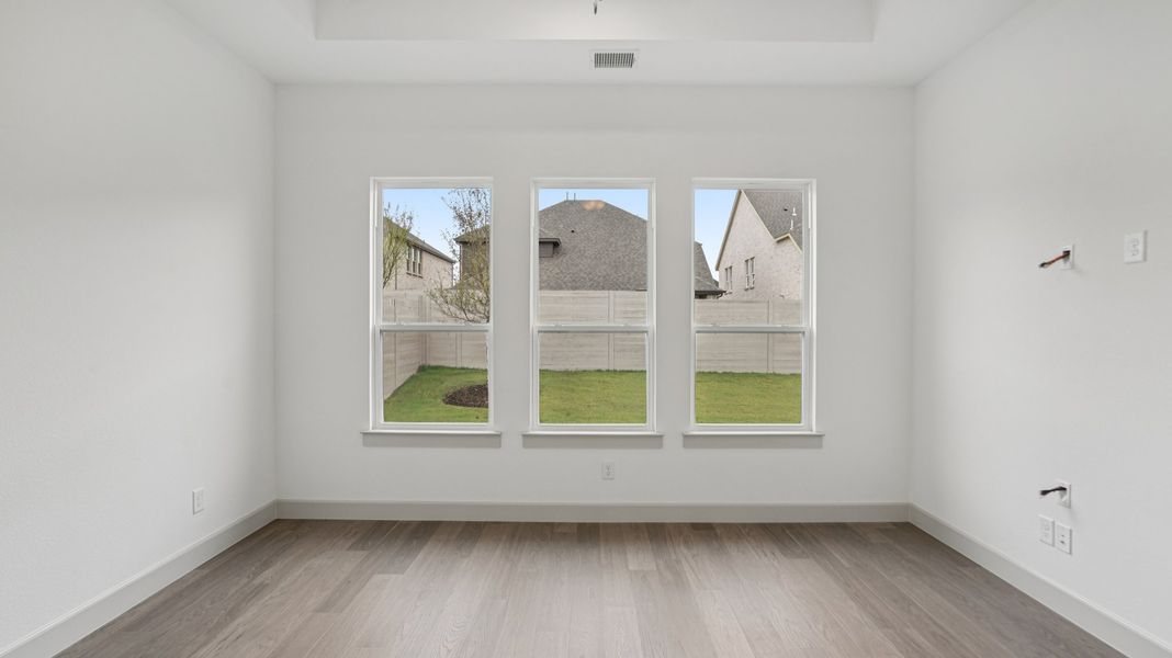Representative unfurnished interior of a home built from the Brice III by Normandy Homes in Rainwater Crossing, Celina (Image 13). Representative unfurnished interior of a home built from the Brice III by Normandy Homes in Rainwater Crossing, Celina (Image 13).