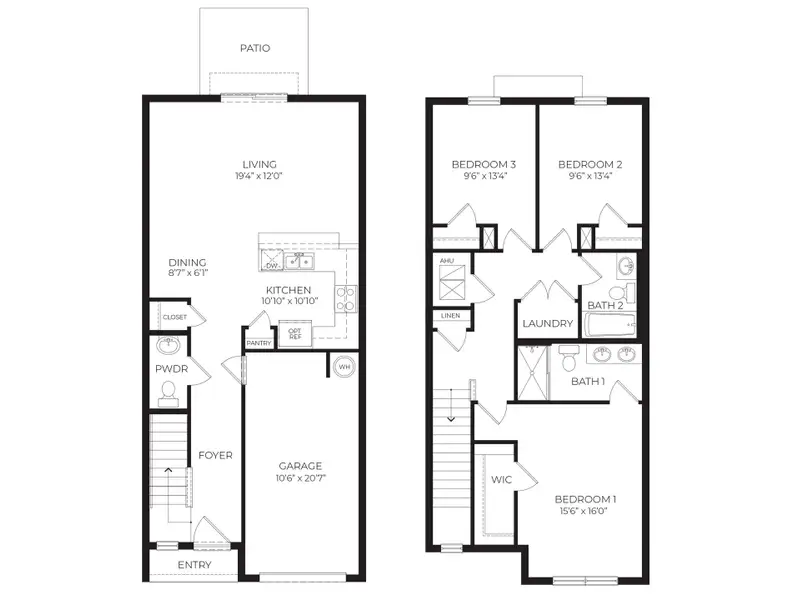 2D floor plan layout of this home in , Davenport, FL (Image 1).