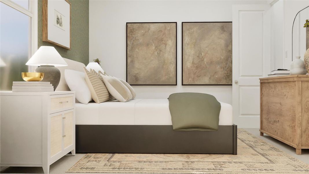Furnished interior view inside a new home in Samara, League City (Image 21).