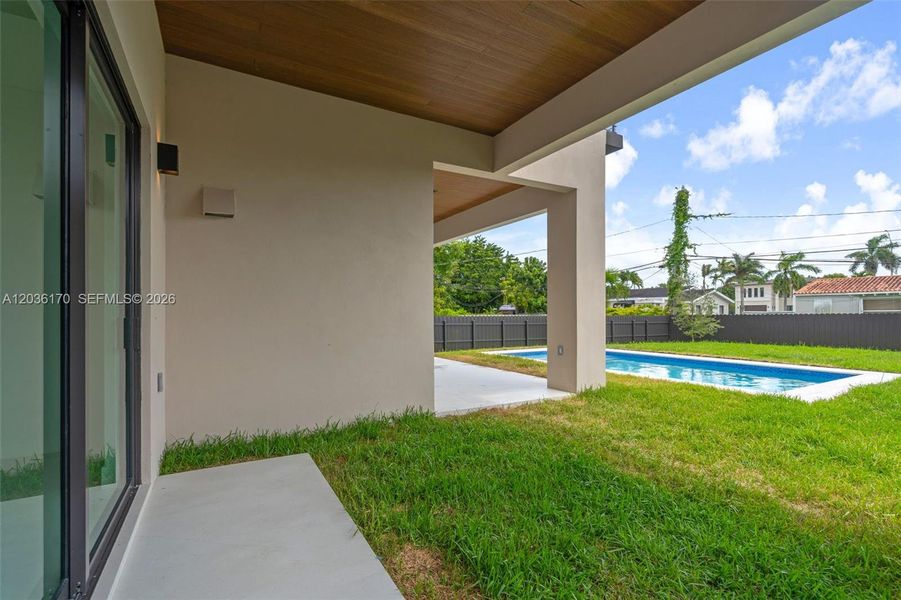 Exterior details and patio area of a home in , Miami (Image 23). Exterior details and patio area of a home in , Miami (Image 23).
