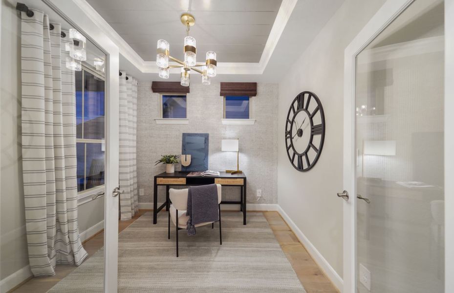 Representative furnished interior of a home built from the Contour by Del Webb in Del Webb Sugar Land at Ryehill, Rosenberg (Image 12). Representative furnished interior of a home built from the Contour by Del Webb in Del Webb Sugar Land at Ryehill, Rosenberg (Image 12).