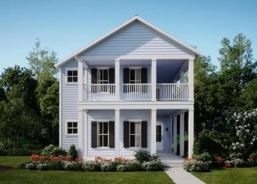 Front exterior of a new home in , Summerville, SC, highlighting curb appeal (Image 1).