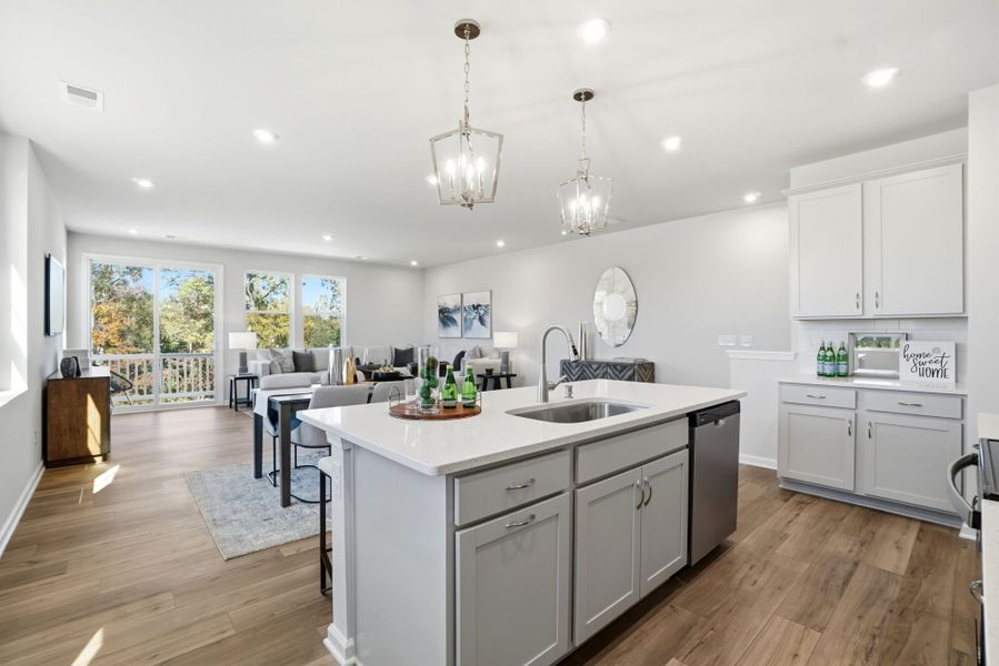 Representative furnished interior of a home built from the Grifton by Mattamy Homes in The Townes at Westfall, Gastonia (Image 11).