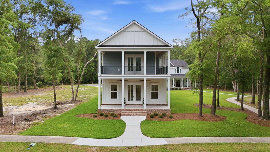 Front exterior of a new home in , Georgetown, SC, highlighting curb appeal (Image 33). Front exterior of a new home in , Georgetown, SC, highlighting curb appeal (Image 33).