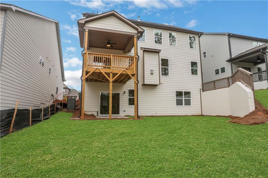Exterior details and patio area of a home in Marble Tree, Ball Ground (Image 21).