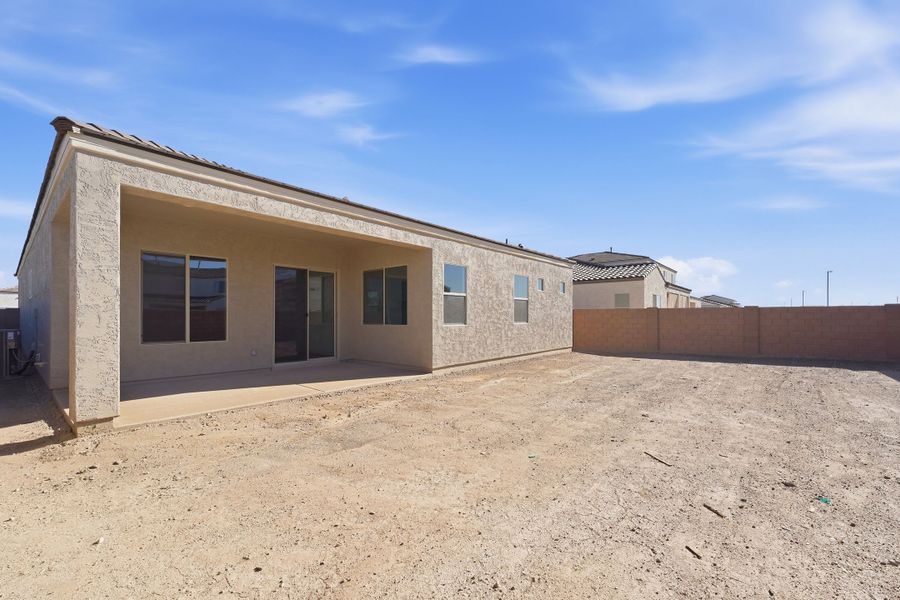 Exterior details and patio area of a home in Combs Ranch, San Tan Valley (Image 3).