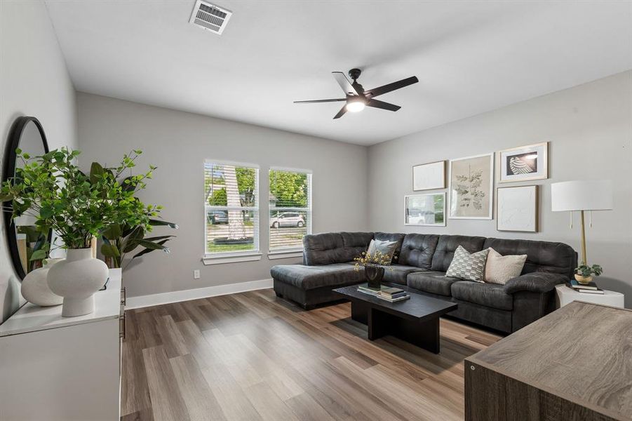 Furnished interior view inside a new home in , Dallas (Image 11).
