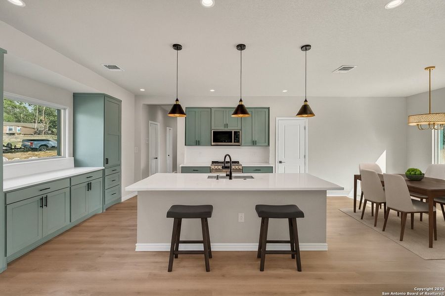 Furnished interior view inside a new home in , Elmendorf (Image 16).