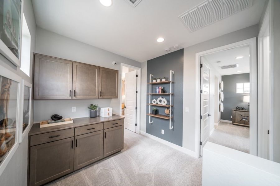 Furnished interior view inside a new home in Hawes Crossing, Mesa (Image 10).