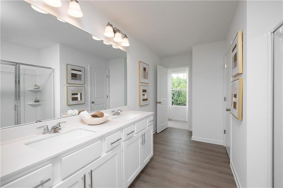 Furnished interior view inside a new home in Leydenview, Mableton (Image 13).