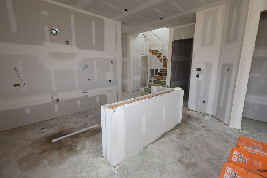 In-progress construction of a new home in Sienna - Landmark Row Collection, Missouri City, TX (Image 5).