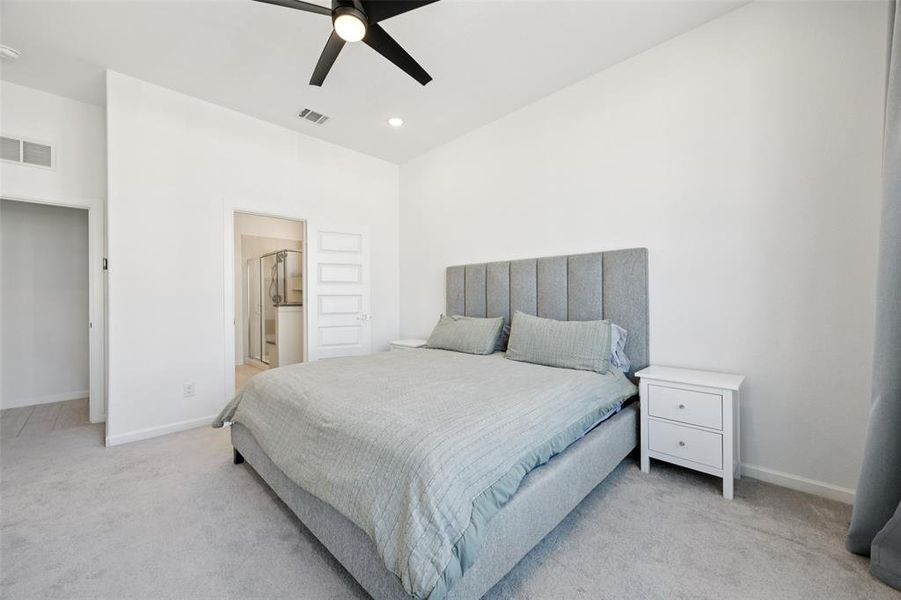 Furnished interior view inside a new home in Villas at the Station, Sachse (Image 20).