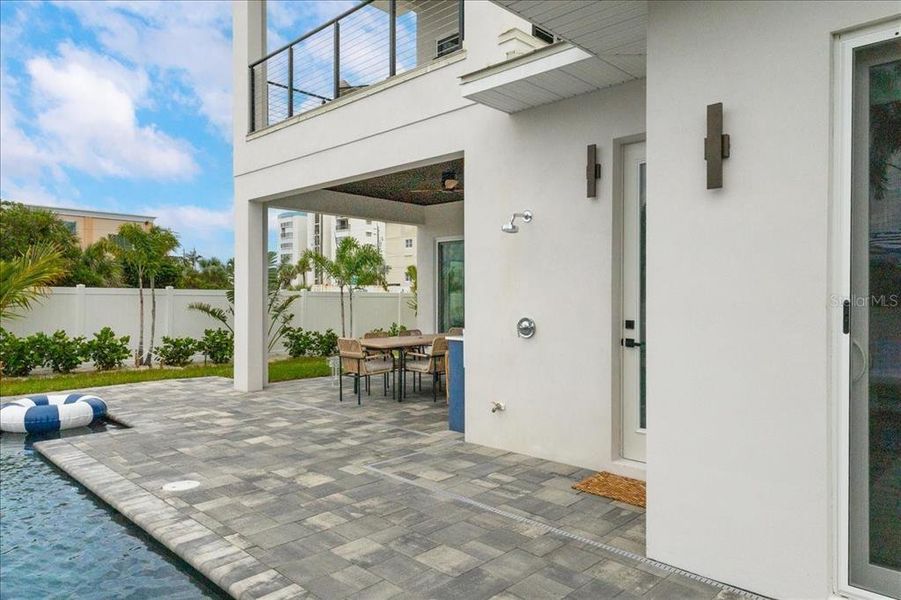 Exterior details and patio area of a home in , Cocoa Beach (Image 22). Exterior details and patio area of a home in , Cocoa Beach (Image 22).