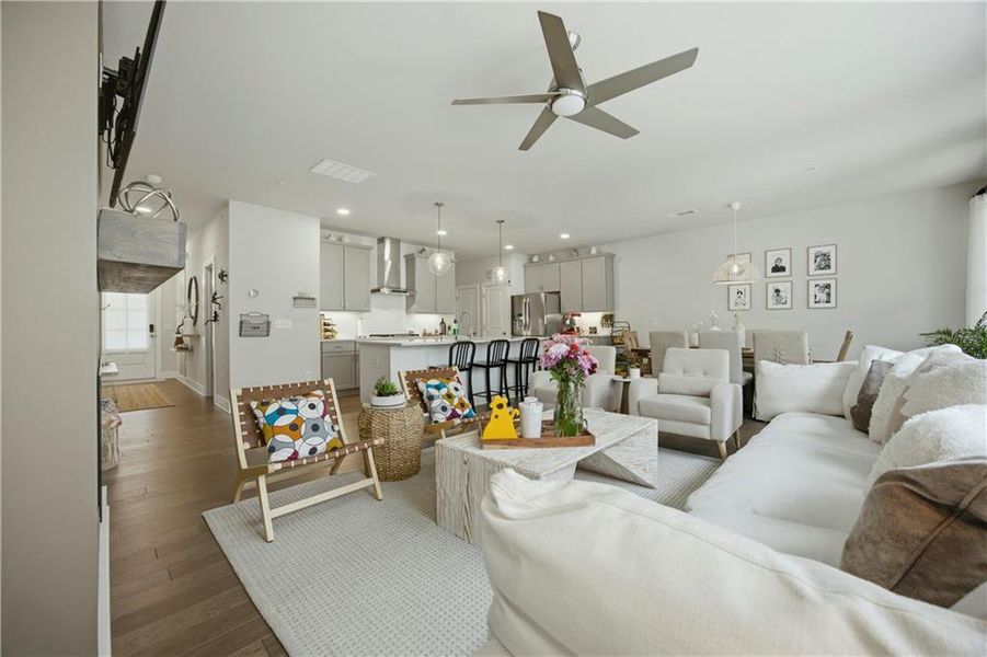 Furnished interior view inside a new home in , Cumming (Image 34).
