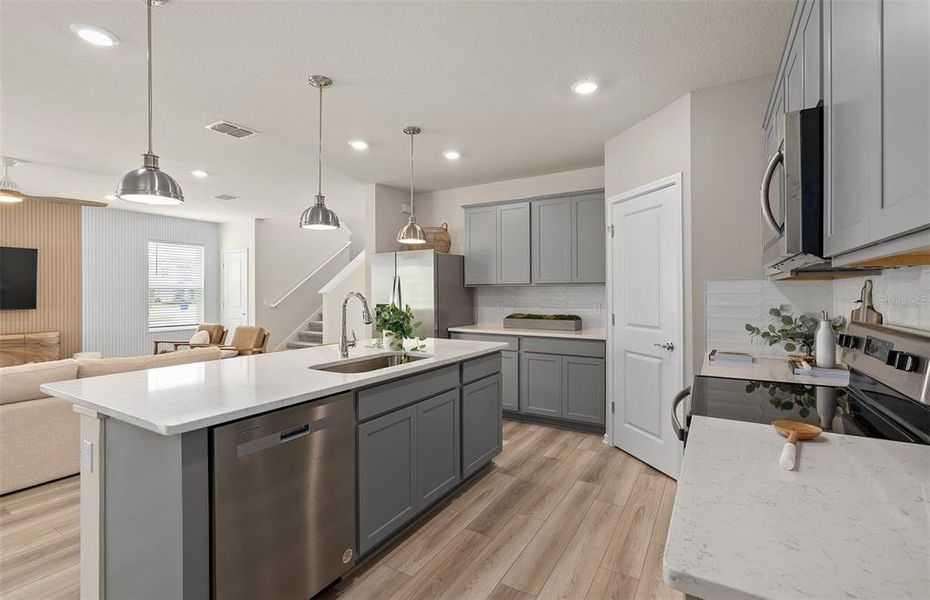 Furnished interior view inside a new home in The Landings at Live Oak Lake, St. Cloud (Image 32).