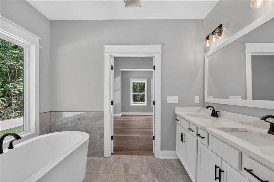 Furnished interior view inside a new home in , Dallas (Image 17). Furnished interior view inside a new home in , Dallas (Image 17).