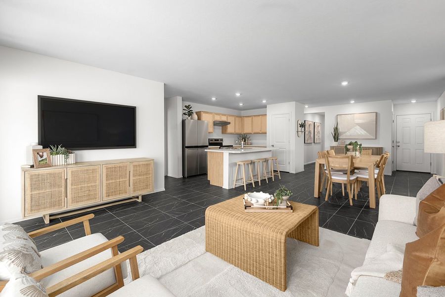 Representative furnished interior of a home built from the 1356 Modeled by KB Home in Bella Camino Traditions, San Tan Valley (Image 5).