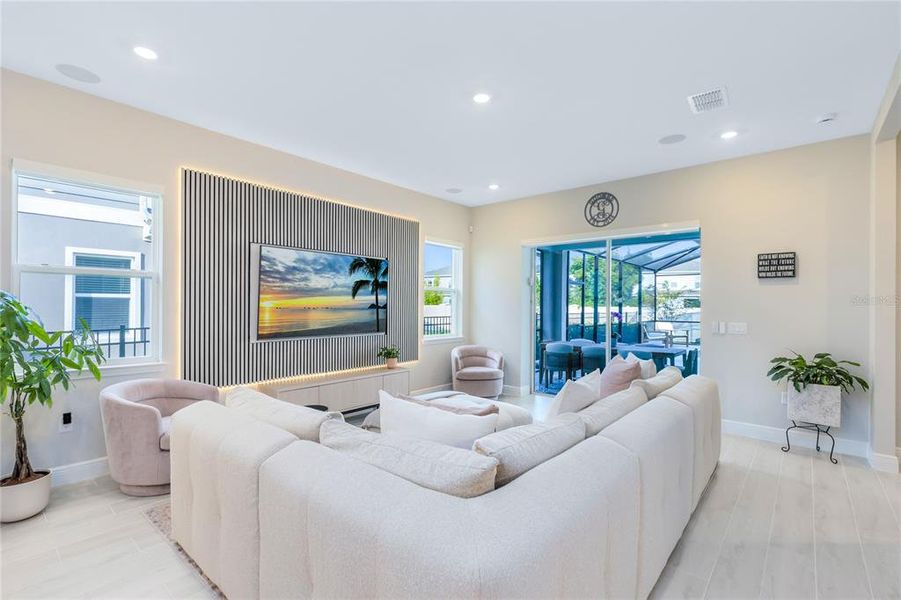 Furnished interior view inside a new home in Laureate Park, Orlando (Image 8).