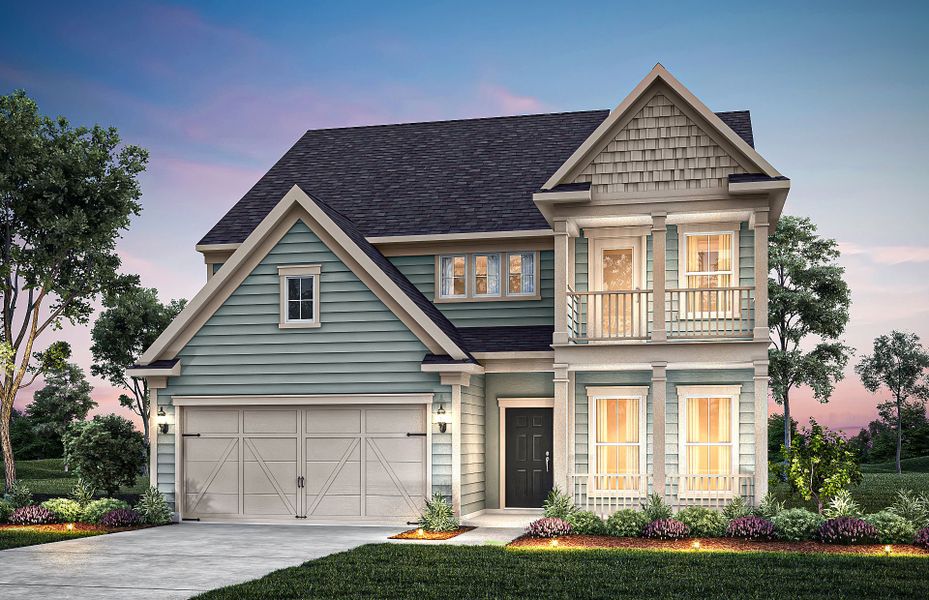 Representative exterior photo of a completed home built from the Continental by Pulte Homes in Reunion, Flowery Branch, GA (Image 22).
