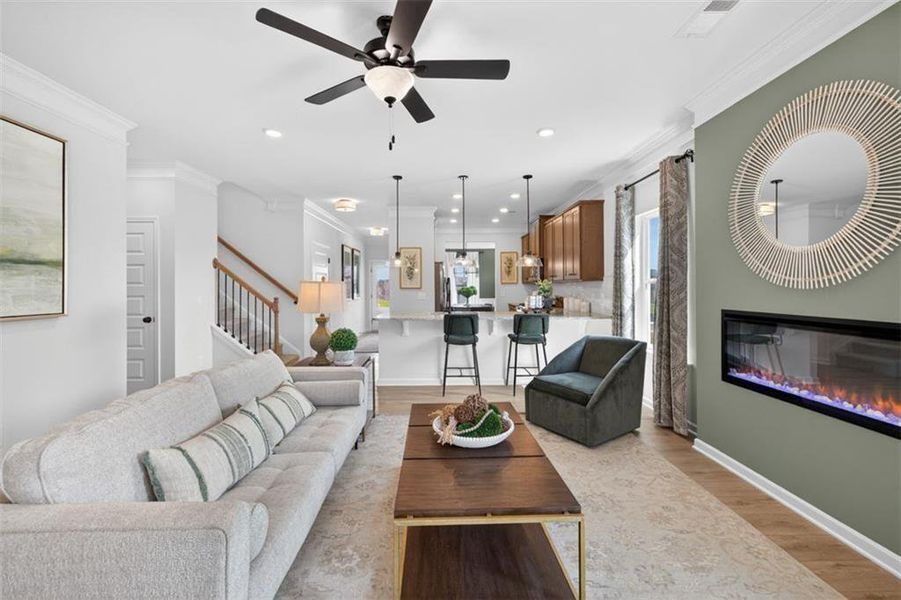Furnished interior view inside a new home in Oakmont, Dallas (Image 8).