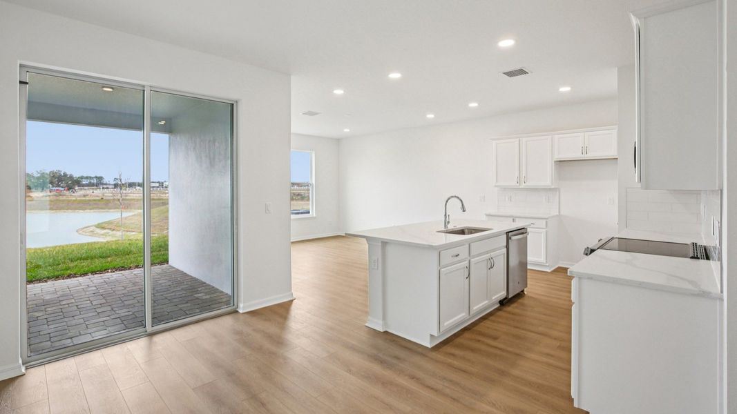Furnished interior view inside a new home in Isla Mirada, San Antonio (Image 9).