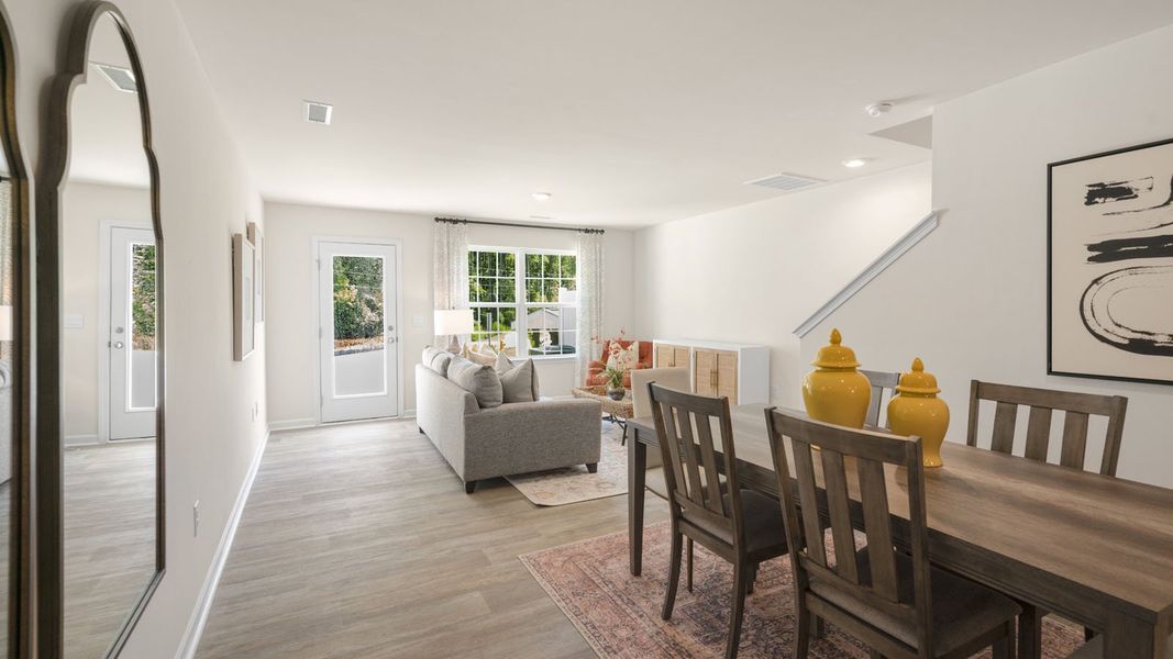 Furnished interior view inside a new home in Thornton Townes, Raleigh (Image 32).