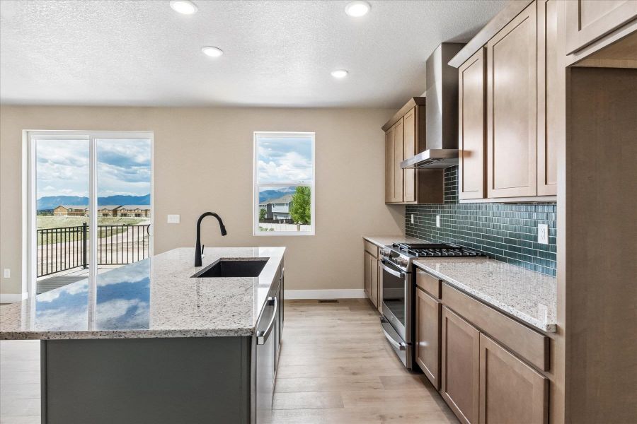 Furnished interior view inside a new home in Aspen Meadows, Colorado Springs (Image 9).